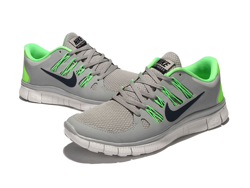 nouvelle Nike Free 5.0 plus les hommes gris vert noir (4)